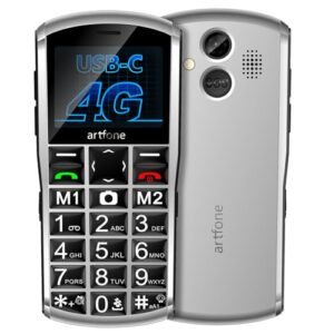 4G Big Button Mobile Phone for Elderly with 2MP Camera | Stereo Speaker | Time Reporting | SOS Button | USB Type C | Charging Dock | 2.4" Display | Torch | 1400mAh