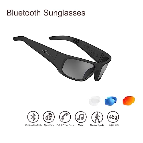 Open Ear Smart Glasses Listen Music and Calls with UV400 Protection