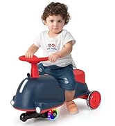 Maxmass Kids Ride on Truck, Toddler Sit On Toy Car with Headlights, Siren Sounds & Music, Foot to...
