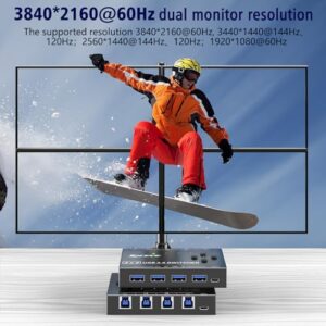 4 Port USB Switch Selector Sharing 4 USB Devices