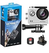AKASO EK7000 4K30FPS Action Camera - 20MP Ultra HD Underwater Camera 170 Degree Wide Angle 98FT W...
