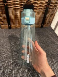 up starter set eco-friendly creative BPA free and leak proof + 3 flavoured pods + cleaning stick for gym school outdoor… (blue)