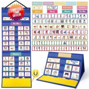 Visual Timetable 132 PECS Cards Weekly Behaviour Charts for Children