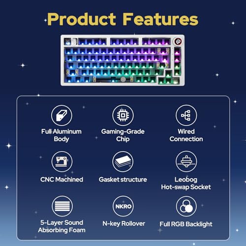 Programmable Gasket-mounted Gaming Keyboard Kit