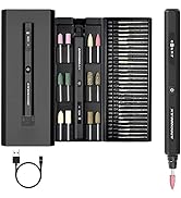 ARROWMAX Electric Engraving Pen, Polishing Pen with 36 Bits, Aluminum Case, APP, Wireless Magneti...
