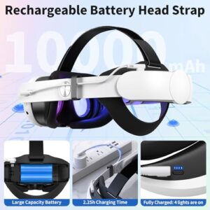 Adjustable Head strap for Quest 3 with Head Cushion to Reduce Head Pressure