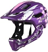 Lixada Kids Full Face Helmet, Detachable Kids Bike Helmet Safety Protection for Cycling Skateboar...