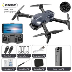 Drone With Hd Fpv Camera Remote Control Helicopter For Boys Girls With Altitude Hold Headless Mode
