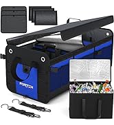 FORTEM Car Boot Organiser, Car Boot Tidy, Car Boot Storage, Collapsible Multi Compartment Car Org...