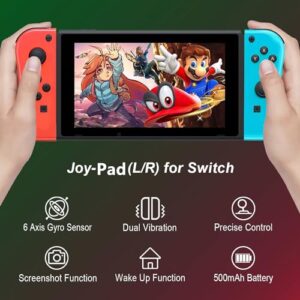 L/R Pair Controllers for Switch Sports Support Wake-up/Dual Vibration/Motion Control (Blue+Red)
