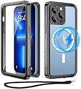 Beeasy for iPhone 14 Pro Max Case Waterproof IP68 MagSafe Magnetic Shockproof Dustproof Case Buil...