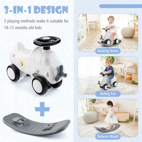 3 in 1 Kids Ride on with Detachable Balance Board