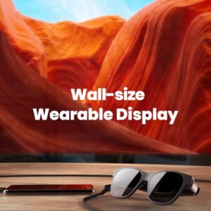 Smart Glasses with Massive 201" Micro-OLED Virtual Theater