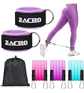 Zacro Pull Up Bands Set - 6 Levels Resistance Bands Set for Men and Women - Exercise Loop Bands w...