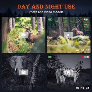 DoubleCrysta 4K Resolution 20X Digital Infrared Night Vision Goggles with 3" HD LCD