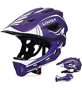 Lixada Kids Full Face Helmet Detachable Child Boys Girls Bike Helmet Protective Gear for Cycling ...