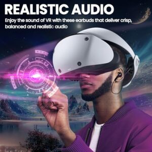 Replacement Stereo Earphones compatible with Sony PS5 PS VR 2 Headse