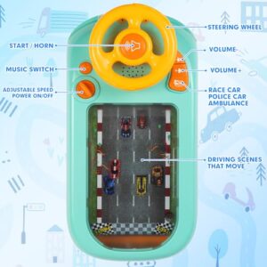 Toddler Simulated Driving Racing Car Game with Sound Age 3+ Year Old