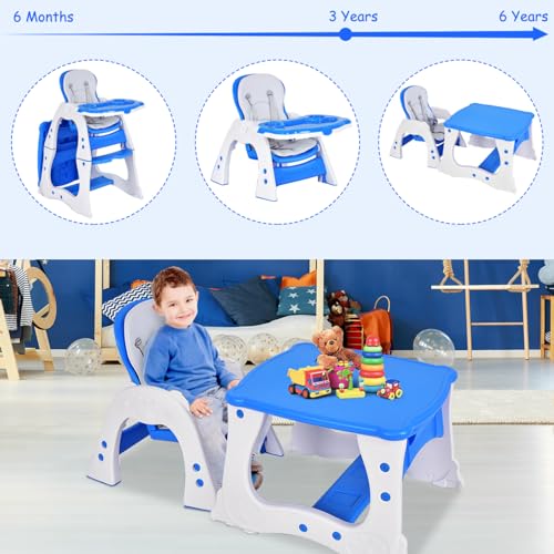 Infant Feeding Chair with Removable Double Tray