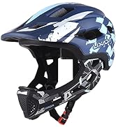 Lixada Kids Full Face Helmet, Detachable Kids Bike Helmet Safety Protection for Cycling Skateboar...