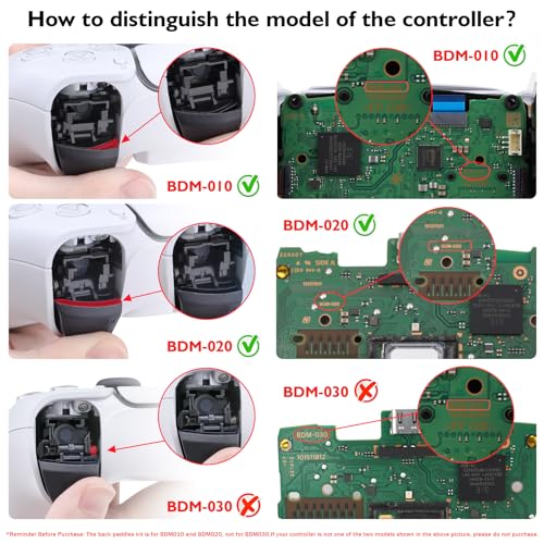4 White Upgrade Back Button Attachment for PS5 Controlle