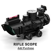 Feyachi M40 3X Red Dot Magnifier with Flip to Side Mount, Focus Adjustment, Windage & Elevation A...