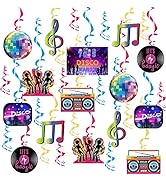 Blue Silver Birthday Party Decorations, 40Pcs Birthday Party Hanging Swirls Ceiling Decor for Men...