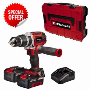 Einhell Power X-Change 60Nm Cordless Drill Driver With 2 Batteries And Charger - 18V Brushless 3-in-1 Combi Drill