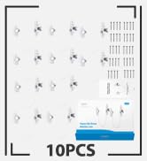 eSynic 8pcs Kids Window Restrictor Locks Window Lock UPVC Child Baby Safety Security Wire Catch w...