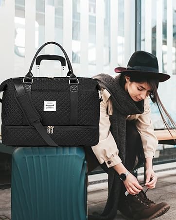 LOVEVOOK Travel Bags for Women Gym Bag Weekend Bags 2pcs