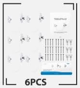 eSynic 4pcs Kids Window Restrictor Locks Window Lock UPVC Child Baby Safety Security Wire Catch w...