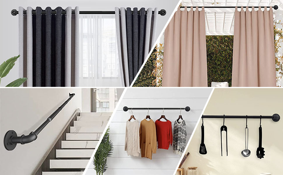 Room Dividers blackout curtain rod for Eyelet Curtains