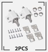 eSynic 2Pcs Sliding Patio Lock Sliding Patio Door Catches Set Security Lock Window and Patio Door...