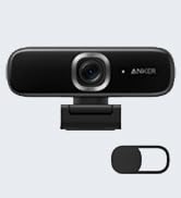 Anker PowerConf C200 2K USB Webcam, Webcam for Laptops, Noise Cancelling Microphones and K.I, Ste...