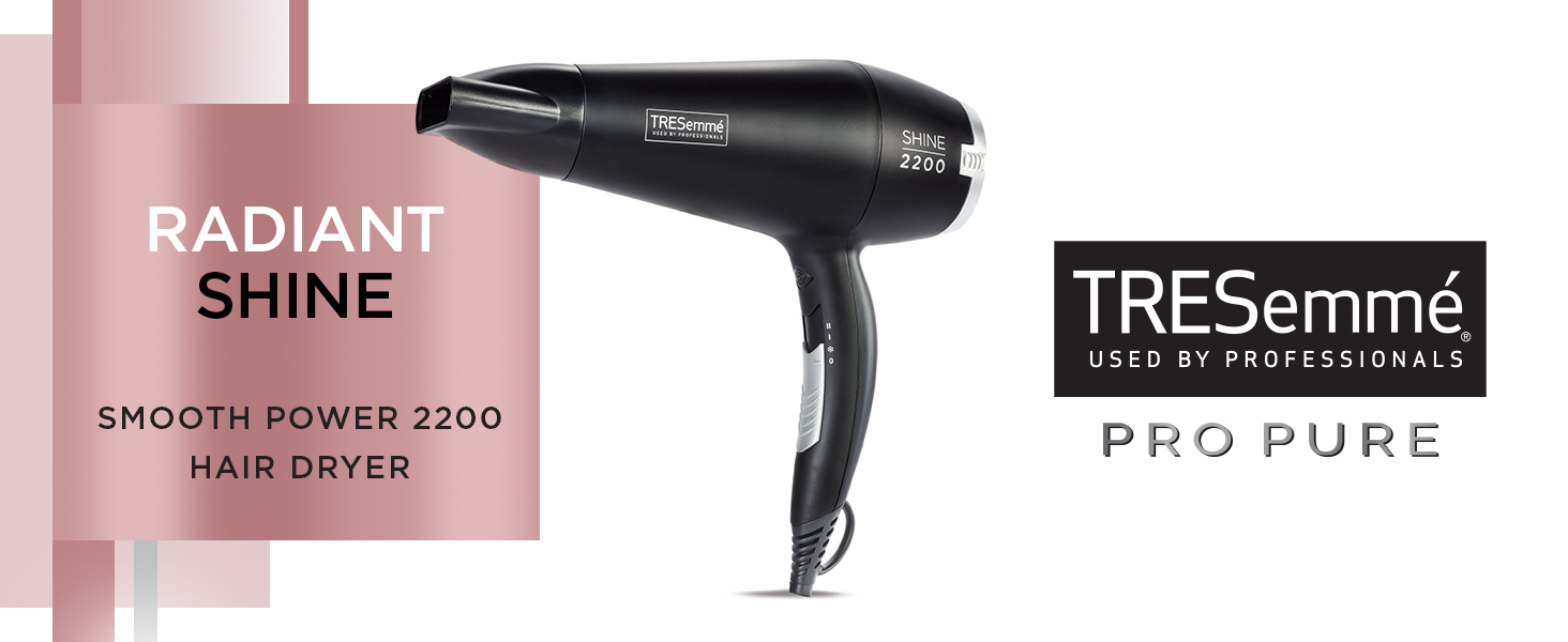 5542DU Tresemme Pro Pure Radiant Shine Smooth Power 2200 Hair Dryer