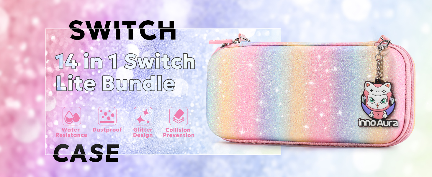 Switch Lite Carrying Case Rainbow