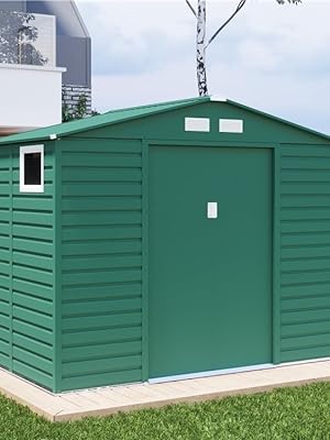 Upton Apex Metal Shed