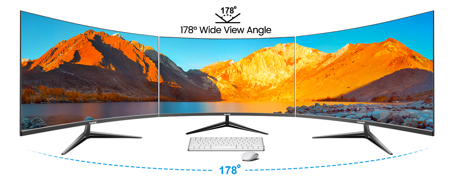 32 INCH 75HZ CURVED SCREEN Gawfolk BUSSINESS MONITOR