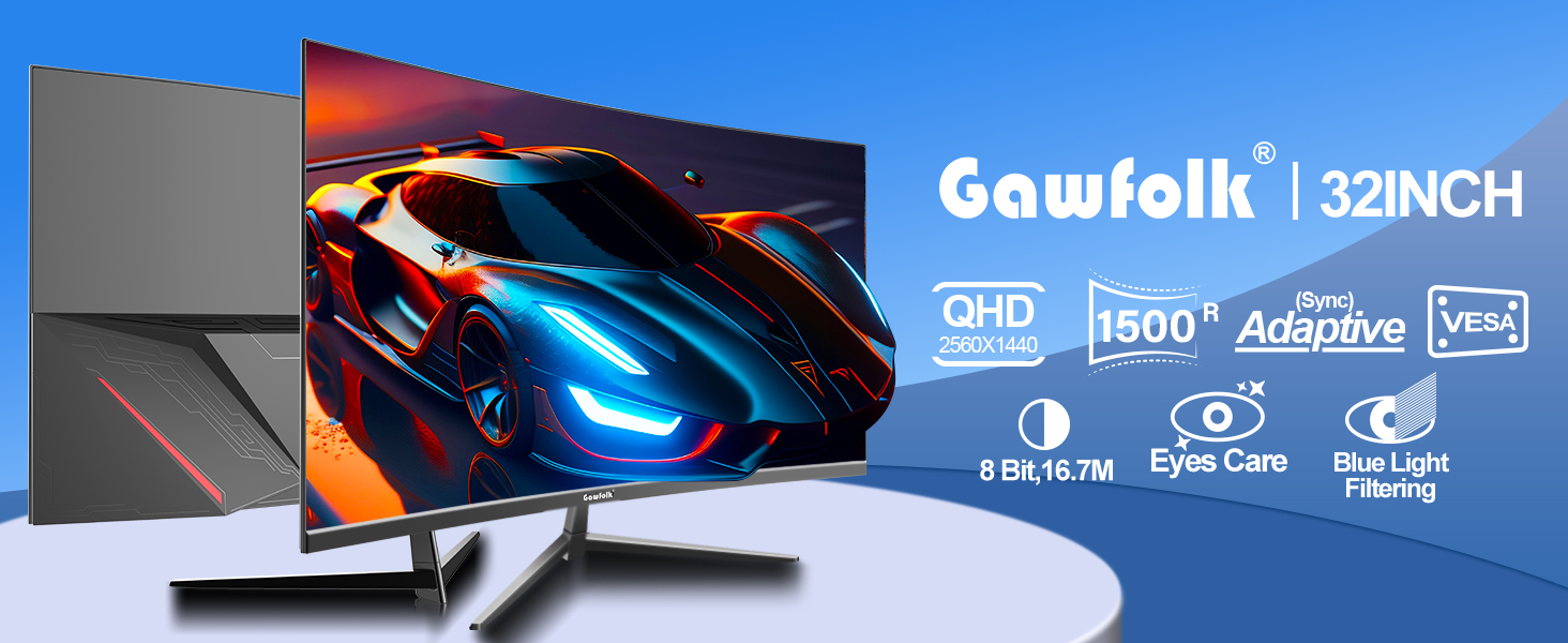 32 INCH 75HZ CURVED SCREEN Gawfolk BUSSINESS MONITOR