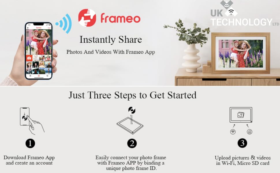 digital photo frame, wifi photo frame, digital frame, digital picture frame
