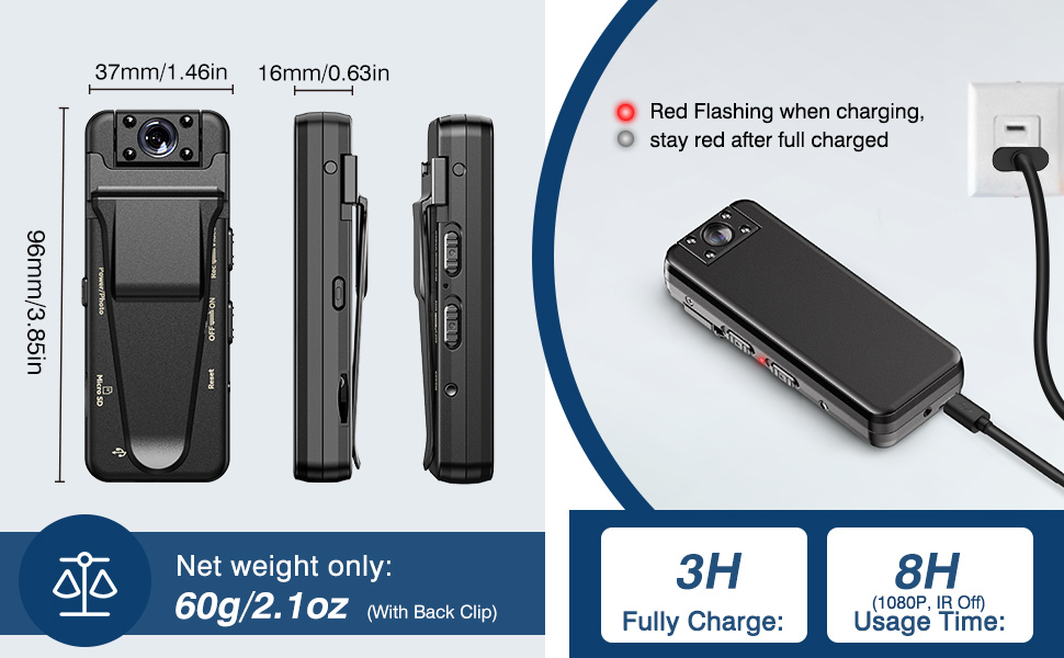 Boblov A21 Body camera