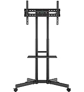 BONTEC Mobile TV Stand on Wheels for 23-55 inch Plasma/LCD/LED TVs, Portable TV Stand with Laptop...