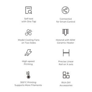 500mm/s Printing Speed 3D Printers with CR Touch Auto Leveling Sprite Direct Extruder Supports 300℃