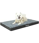 Nepfaivy Dog Bed Extra Large - Waterproof Orthopedic Dog Bed and Mattress for Dog Crate, 120×75×8...