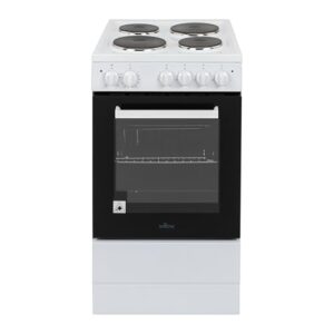 50cm Wide Single Cavity Cooker with Solid 4 Zone Plate Hob
