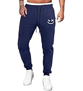AlvaQ Sweatpants Mens Casual Cotton Mens Joggers Tracksuit Bottoms Men with Loose fit Gym Running...