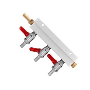 Aluminum + Stainless Steel + Brass Gas Splitter 3 Way Gas Splitter for BBQ Grill Heater