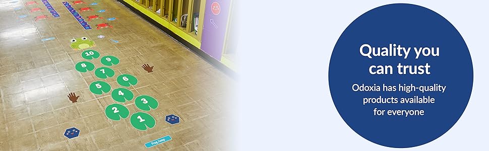 Sensory Path Decals for Floor & Wall | Educational and Interactive Stickers | Sensory Walk Decals