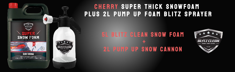 CHERRY snow foam pump up snow lance gun orange thick car shampoo wash