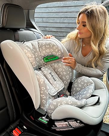 My Babiie MBHC1 Compact Highchair – Ultra Lightweight (5kg), Foldable, Easy Clean, Padded Seat, F...